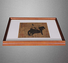 阿拉尔书画装裱配框服务案例